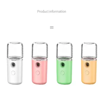 

30ML Humidifier Air Diffuser Handheld Water Ultrasonic Essential Car Oil Steamed with Light for Home USB Chargeable Humidifier