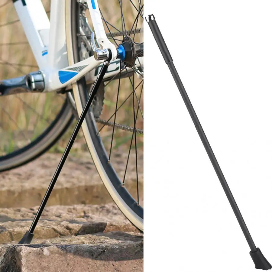 Carbon Fiber Bicycle Side Kickstand Non-slip Bike Prop Stand Quick Release Parking Rack