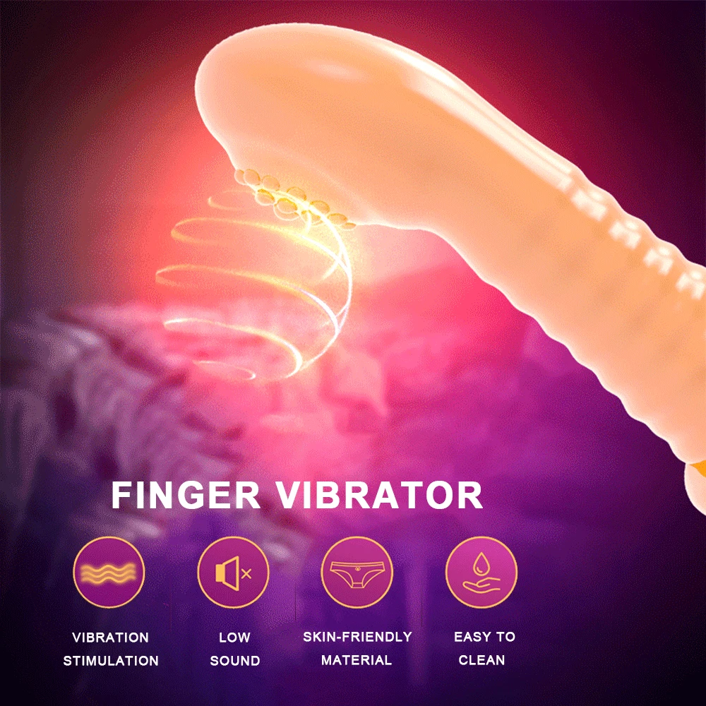 Finger Vibrators Orgasm G Spot Clitoris Vaginal Massage Stimulator Masturbator Erotic Vibrating Finger Sleeve Sex Toy For Women vaginal vibrators clitoris vibrator female sex toys vibrator sex toy