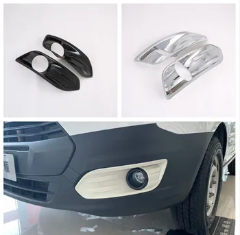 

Fit For Ford Transit 2017 Ford Tourneo Custom 2016 Carbon Fiber Style ABS Car Front Fog light Cover Trim Styling Sticker
