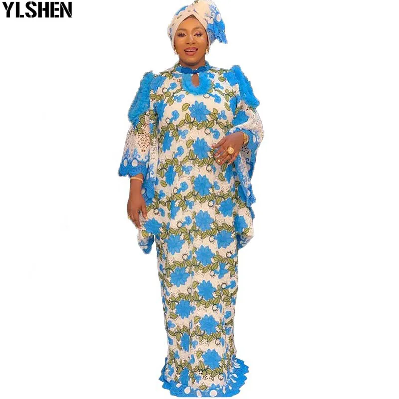 2021 Classic Design African Dresses For Women Winter Autumn Africa Clothing Nigeria Muslim Long Maxi Dress High Quality for Lady 01