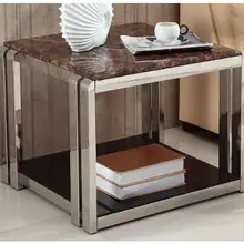 Мраморный Уголок несколько диванов маленькая сторона несколько творческих из нержавеющей стали простой современный маленький квадратный для кофе стол маленький стол