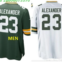 А+++ Качественная мужская футболка для взрослых Джейр Александер 23 Грин Бэй