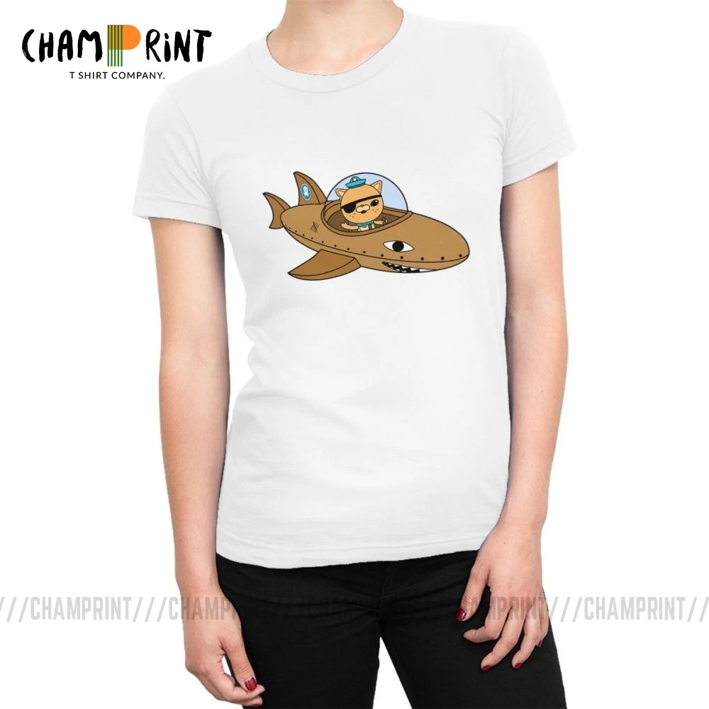 Топы Octonauts футболки женская футболка с мультяшным аниме Kwazii модные из 100% хлопка