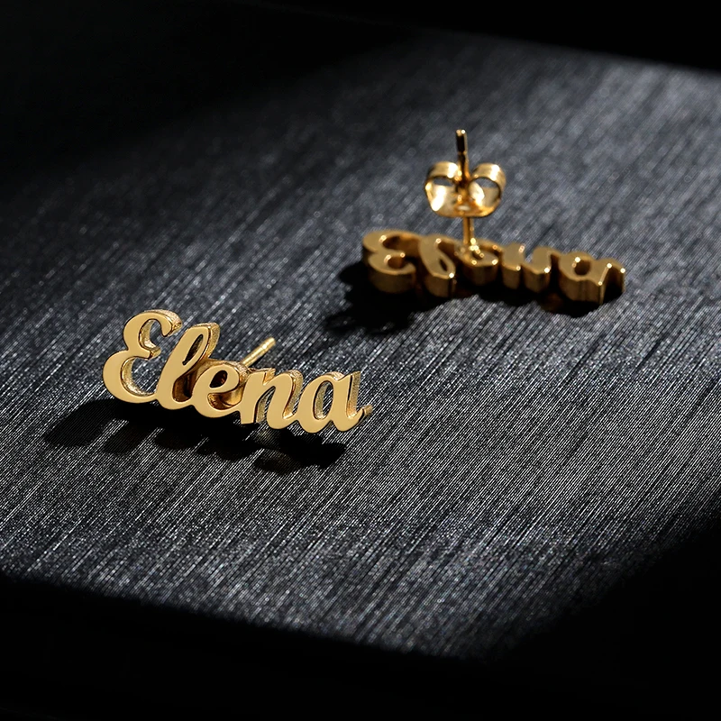 Женские серебряные серьги гвоздики из нержавеющей стали|Индивидуальные Серьги| |