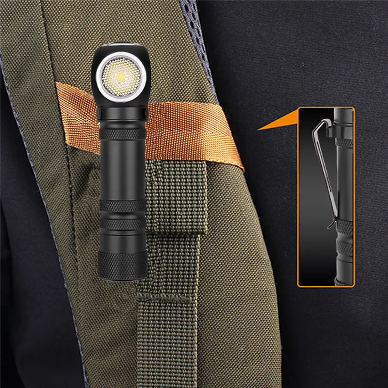 Rechargeable XHP50 Work Light Torch Flashlight With Magnet Can Be Used As Headlamp IP65 Led Flashlight 11x3x3CM Lanterna 40NOV2621