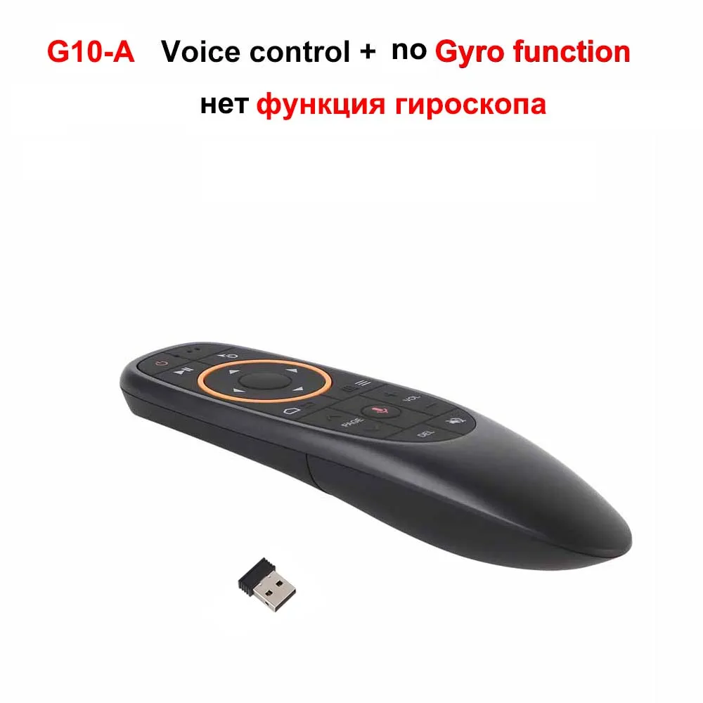 AVATTO G20 Voice Air Mouse with 2.4GHz Wireless Microphone Remote Control with IR Learning 6-axis Gyroscope for Android Box - Цвет: G10A NO Air Mouse