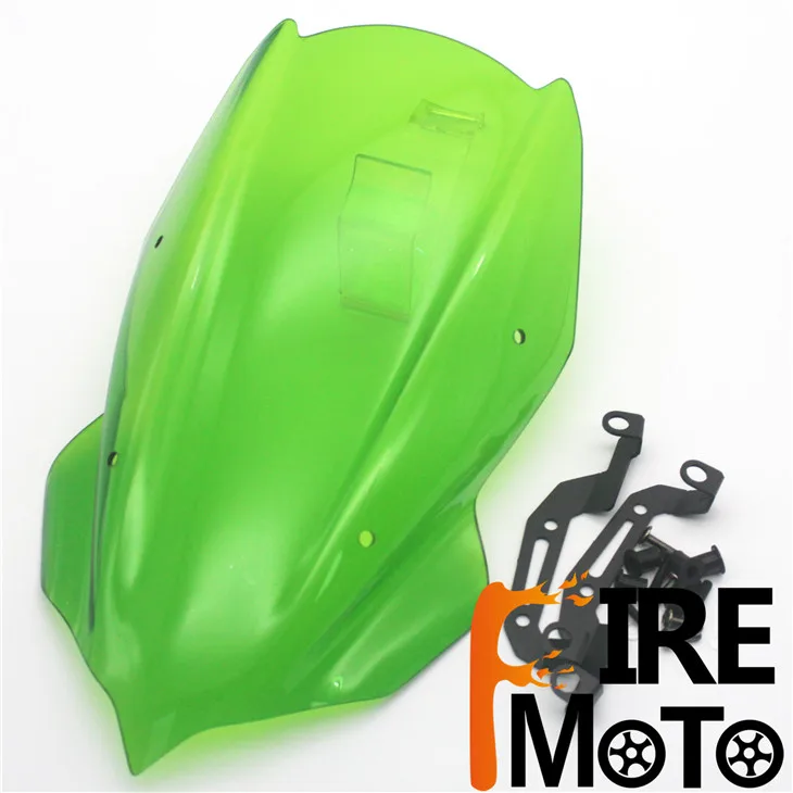 Аксессуары для мотоциклов ветрового стекла ветровой щиток козырек Viser подходит для Kawasaki Z400 - Цвет: Green