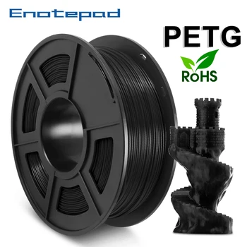 

Enotepad PETG 3D Printer Filament 1.75mm Dooling Gift Material Hot Sale Black Color No-toxic Material With Vacuum Packaging