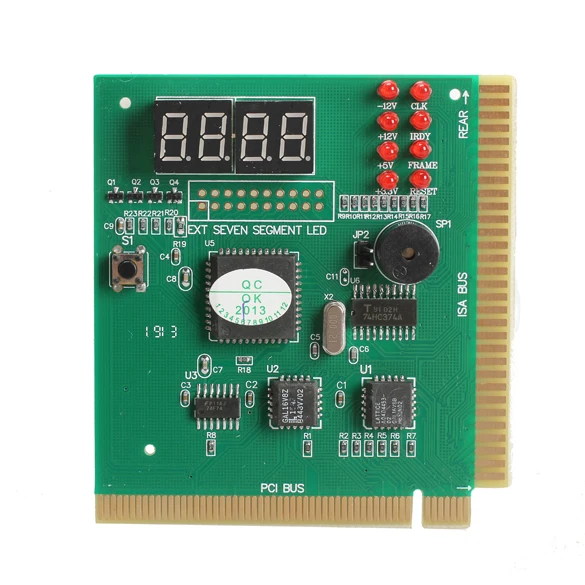 New 4-Digit LCD Display PC Analyzer Diagnostic Card Motherboard Post Tester 100% Brand new and high quality Self checking remote