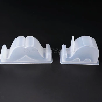 

DIY Crystal Epoxy Mould Mobile Phone Stand Molds Table Office Decor Making Mold Drop Shipping