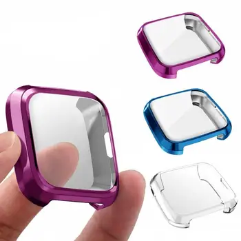 

For Fitbit Versa Lite Anti-fall Watch Bumper TPU Protector Case Smart Watch Protector Silicone Cases Ultra-thin Soft Watch Shell