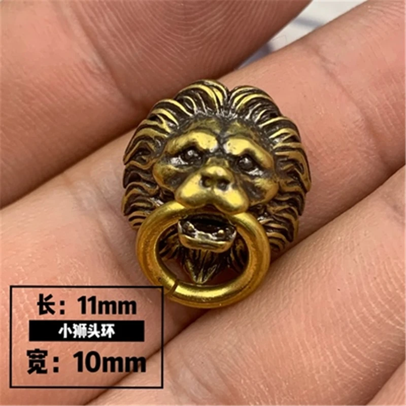 lion2 Медные аксессуары в стиле панк, креативные наклейки в форме, металлический значок для масла, бензиновая зажигалка, DIY Декор, гаджеты, аксессуары для курения, патч - Цвет: lion2