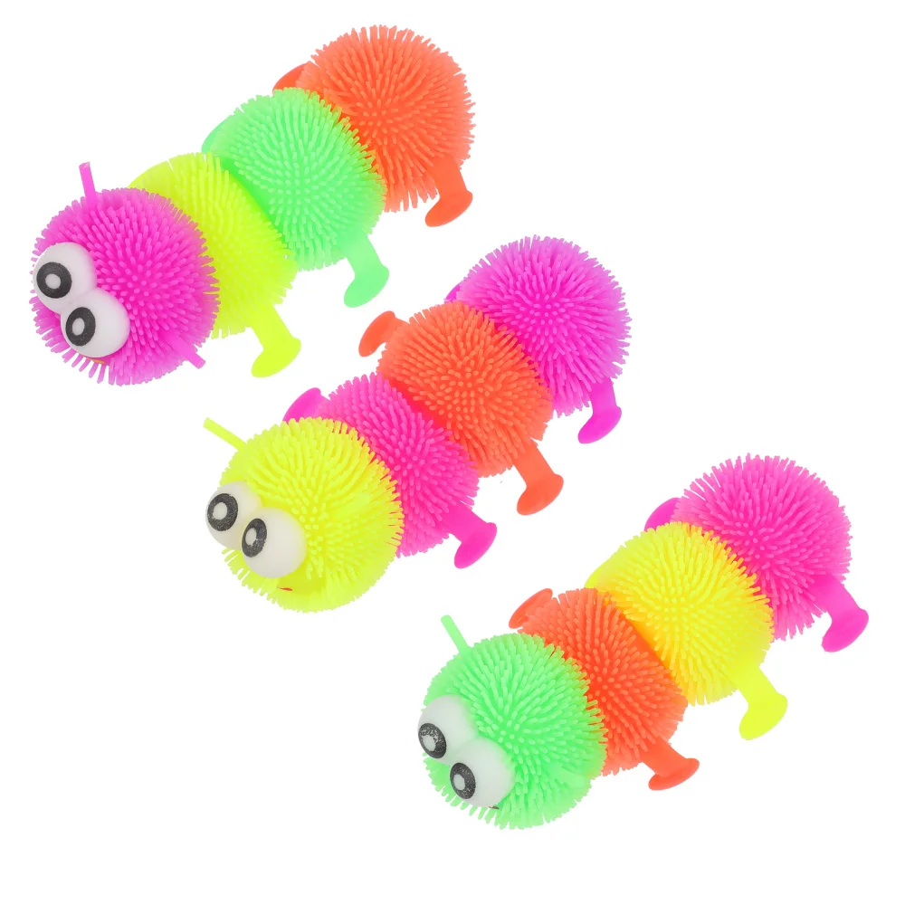 1Set3PcsFlashingLightStretchyCaterpillarsAnxietyStressRelief