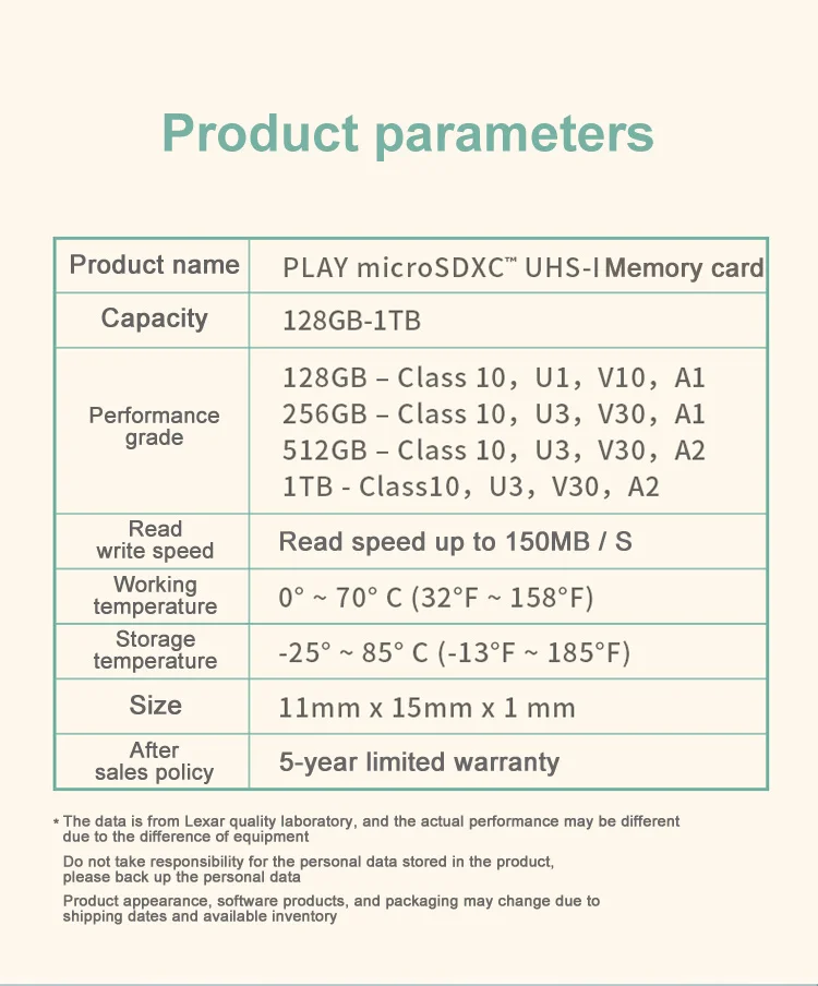 Lexar play-micro cartão de memória sd, sdxc, 128gb, v10, a1, 256gb, a2, 512gb, 1tb, tf, v30, c10, para celular/tablet/nintendo s