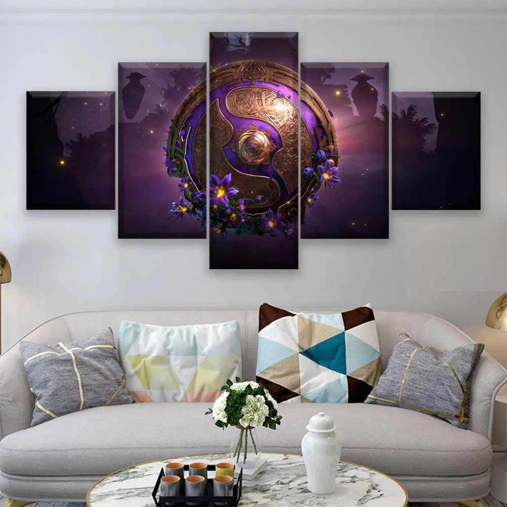  Modern Canvas Painting Modular Game Poster 5 Pieces 2 DotA Juggernaut Wall Art Home Decor Boys Room