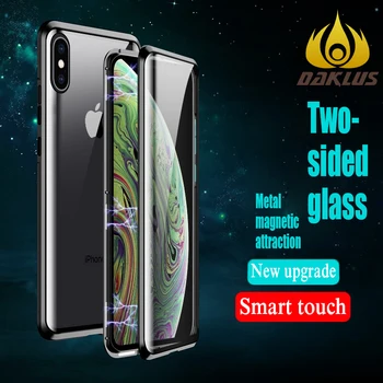 

For Iphone X Dual Sided Glass Cases Iphone 6 6S 7 8 Plus Iphone XR XS Max 11 Pro Max Front and Back Protection Glass Case Covers