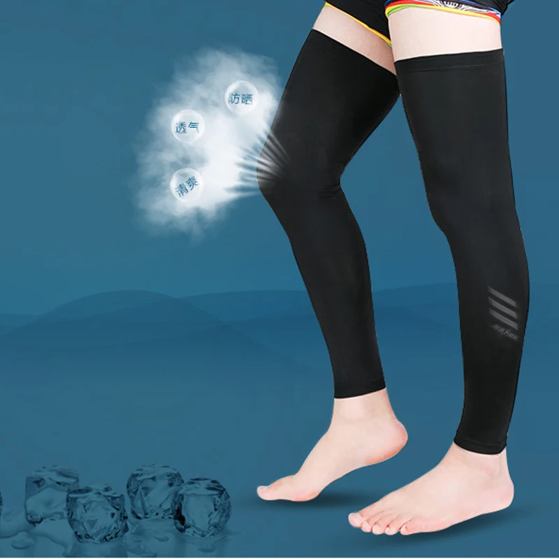 Sahoo Breathable Leg Sleeve Sun Protective UV Resistance Sunscreen High Elastic Leg Warmers Cycling Wear Jersey Men Women 451447