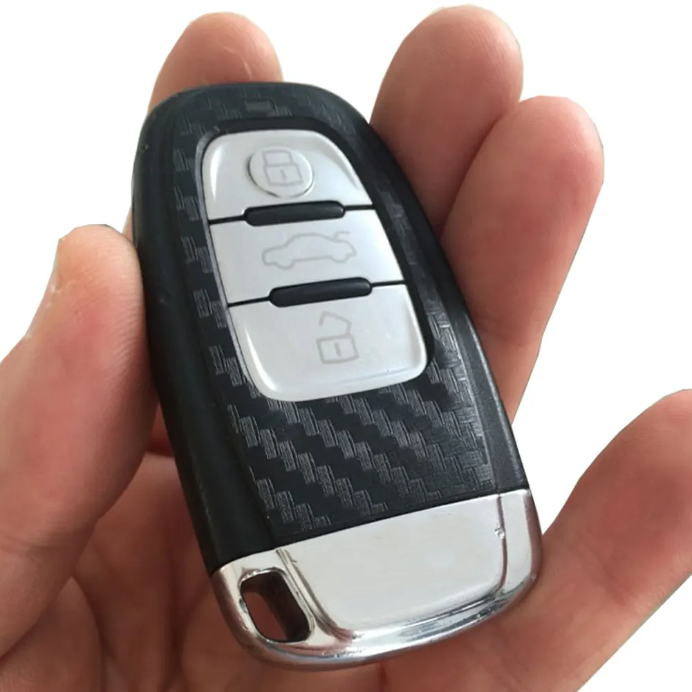 Наклейка на ключ от автомобиля авто ключ наклейка ПВХ автомобильная наклейка удаленного контроля ремонт повреждений наклейка s карбон для Audi A4L/A5/A7/A8