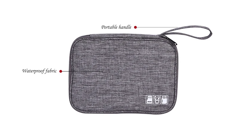 DIHFXX Водонепроницаемая цифровая сумка портативный кабель для наушников Мобильный блок питания многофункциональный дорожный пакет для организованного хранения аксессуары