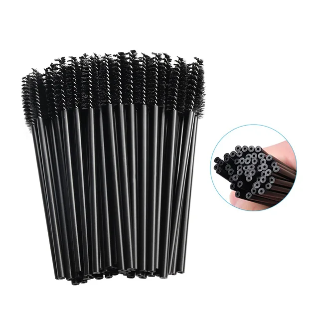 50Pcs Disposable Crystal Eyebrow Brush