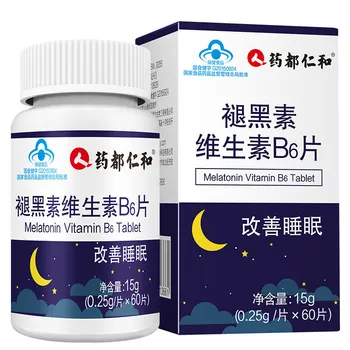 

Renhe Melatonin Vitamin B6 Tablets 0.25 G/tablet * 60 Tablets 2019 Improving Sleeping Quality This Product Cannot Replace Drugs
