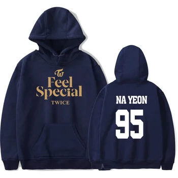 

Popular TWICE- feels special popular hoodie ladies men's fashion sweatshirt autumn winter children's comfortable blue pullover
