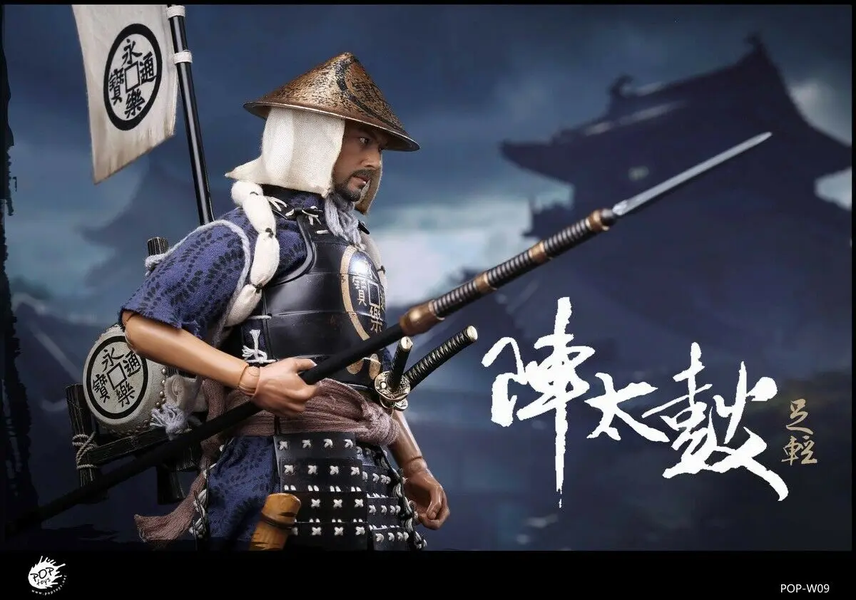 POPTOYS 1/6 W09 Oda Nobunaga Army Taiko Drum Ashigaru 2,0 фигурки кукол