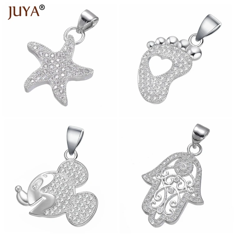 

Accessories Starfish/Baby Foot/Mickey/Hamsa/feather/angel wings/sea turtle/butterfly pendants charms for jewelry making