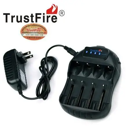 

TrustFire TR-009 Digital Smart LED Display Battery Charger with USB Charging Port for 18650 14500 AA AAA Lithium Batteries
