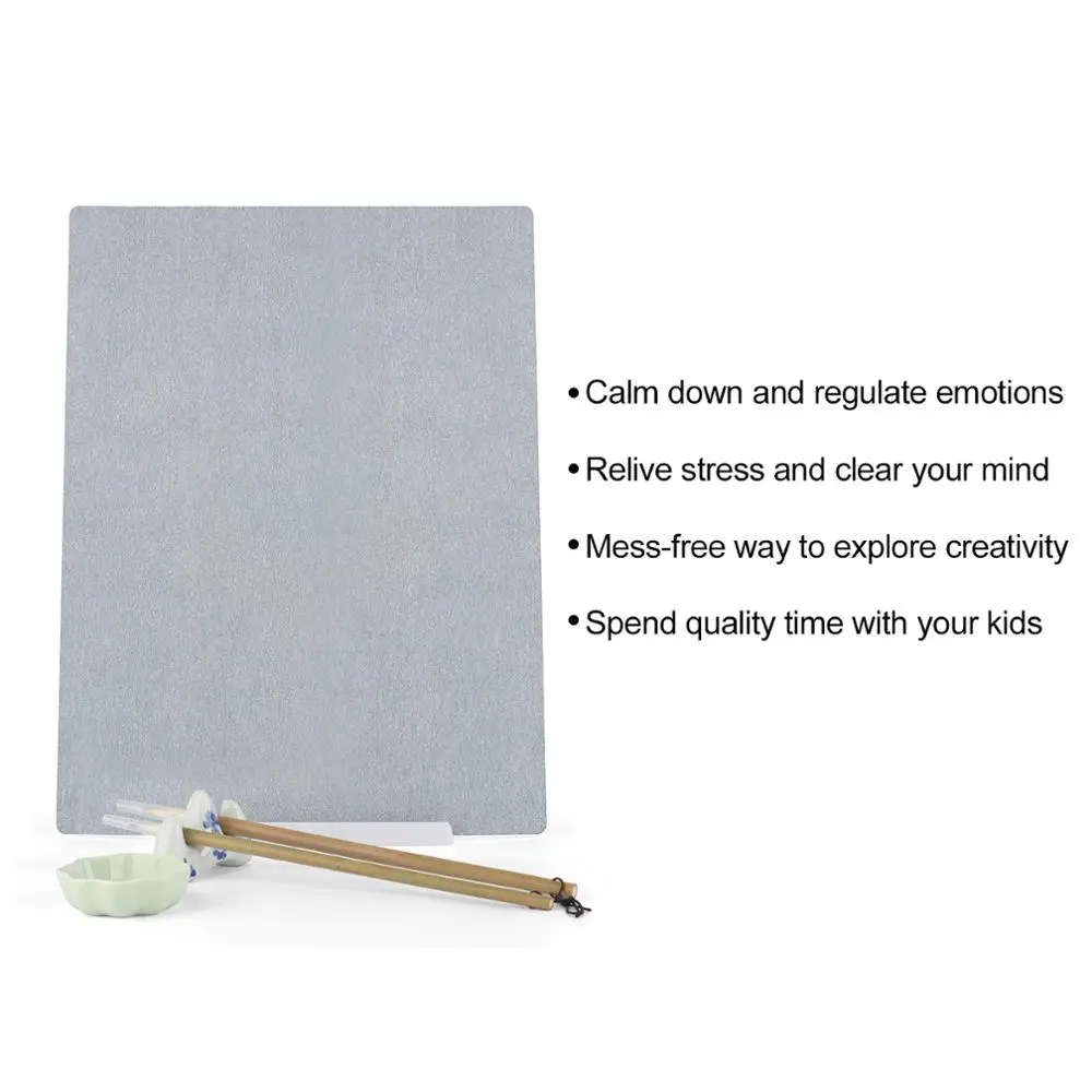 Reusable Buddha Board Artist Board Paint with Water Brush & Stand Release  Pressure Relaxation Meditation Art 