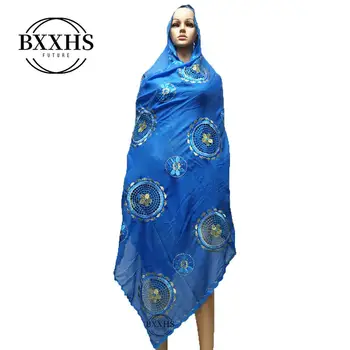 

African mesh fabric with bead embroidery fabric 2019 high quality embroidered Nigerian French Muslim fabric shawl scarf