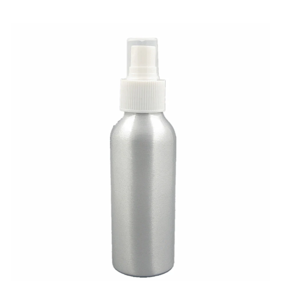 Пустые алюминиевые бутылки 100 мл серебристая металлическая бутылка с