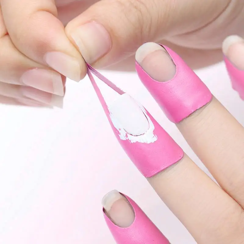 10 шт./партия u-образный лак для ногтей, проливающийся стикер для защиты ногтей, антипереливающийся инструмент для ухода за пальцами, непроливающееся покрытие для пальцев