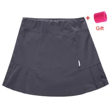 Летняя женская спортивная мини-юбка для тенниса, аэробики, шорты для фитнеса, Болельщицы, одежда для бадминтона с защитными шортами, защита конфиденциальности