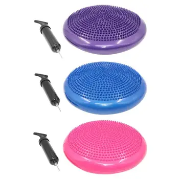

PVC Inflatable Yoga Balancing Ball Yoga massage cushion mat Pad Thickening Training Cushion Body Building Stability Exercise