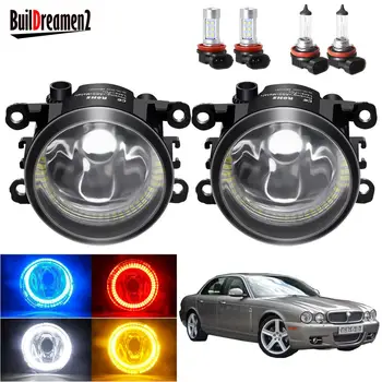 

Angel Eye Fog Light Assembly For Jaguar XJ X358 2007 2008 2009 Car Front Bumper Fog Light with Halo Ring Daytime Running Lamp