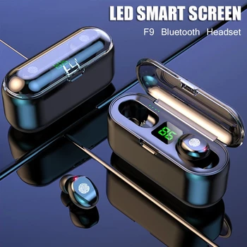 

2020 New TWS Wireless Earphone Bluetooth 5.0 Earphones Touch Control Earbuds 9D Stereo Music Headset 2000mAh Power Bank