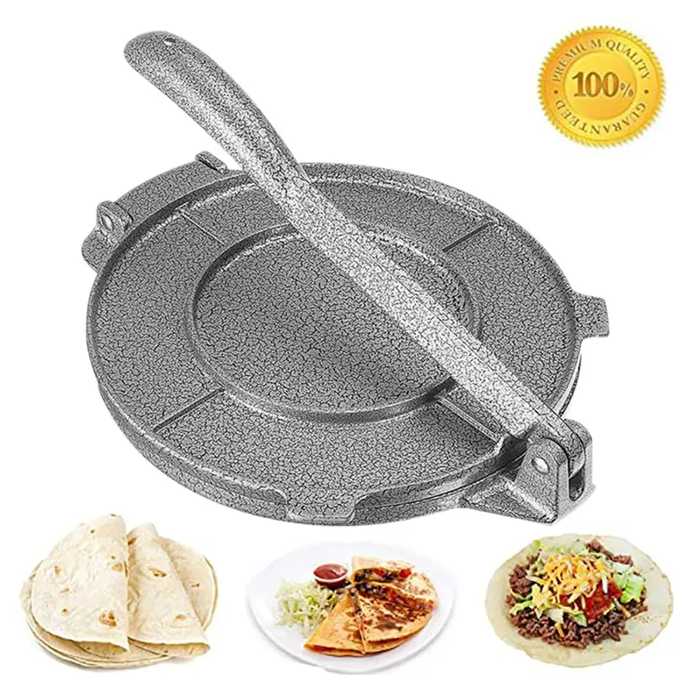 

8 Inch Foldable Tortilla Maker Press Aluminium Meat Press Gadgets Bakeware Tools Pita Press Tacos Maker Dough Press Machine