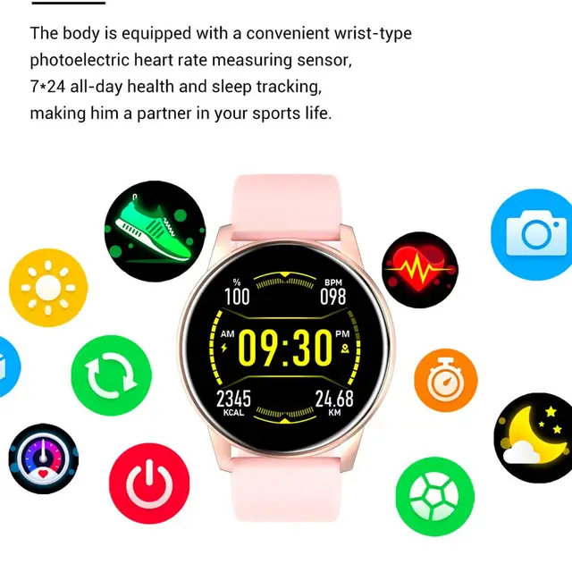 Women Smart Watch Real time Weather Forecast Activity Tracker Heart Rate Monitor Sports Ladies Smart Watch