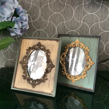 

Creative European-style solid wood retro photo frame Office 5 inch table home decoration baby wedding photo frame