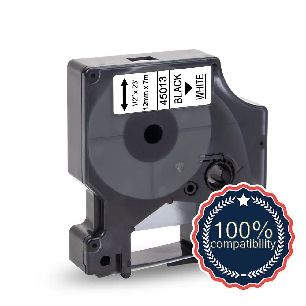 Fita de etiqueta para Dymo LabelManager, preto