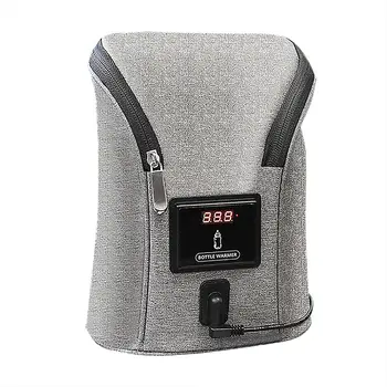 

Carmounted Double Bottle Warm Portable Outdoor Thermostatic Constant Temperature Heater Multi-functional Milk Bottle Storage Bag