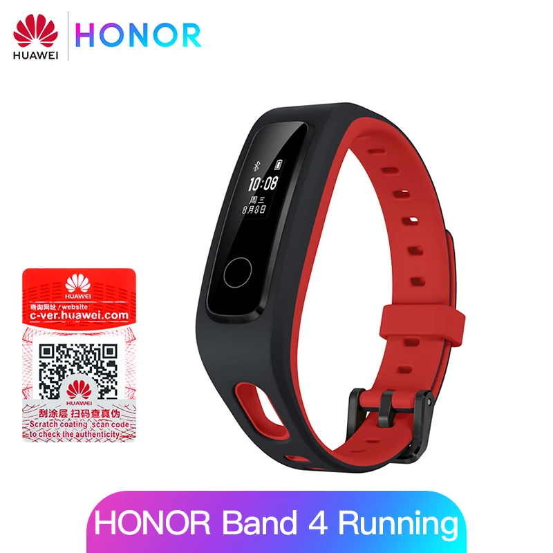 Умный Браслет huawei Honor Band 4 для бега, фитнес-трекер, спортивный водонепроницаемый браслет 50 м, монитор сна