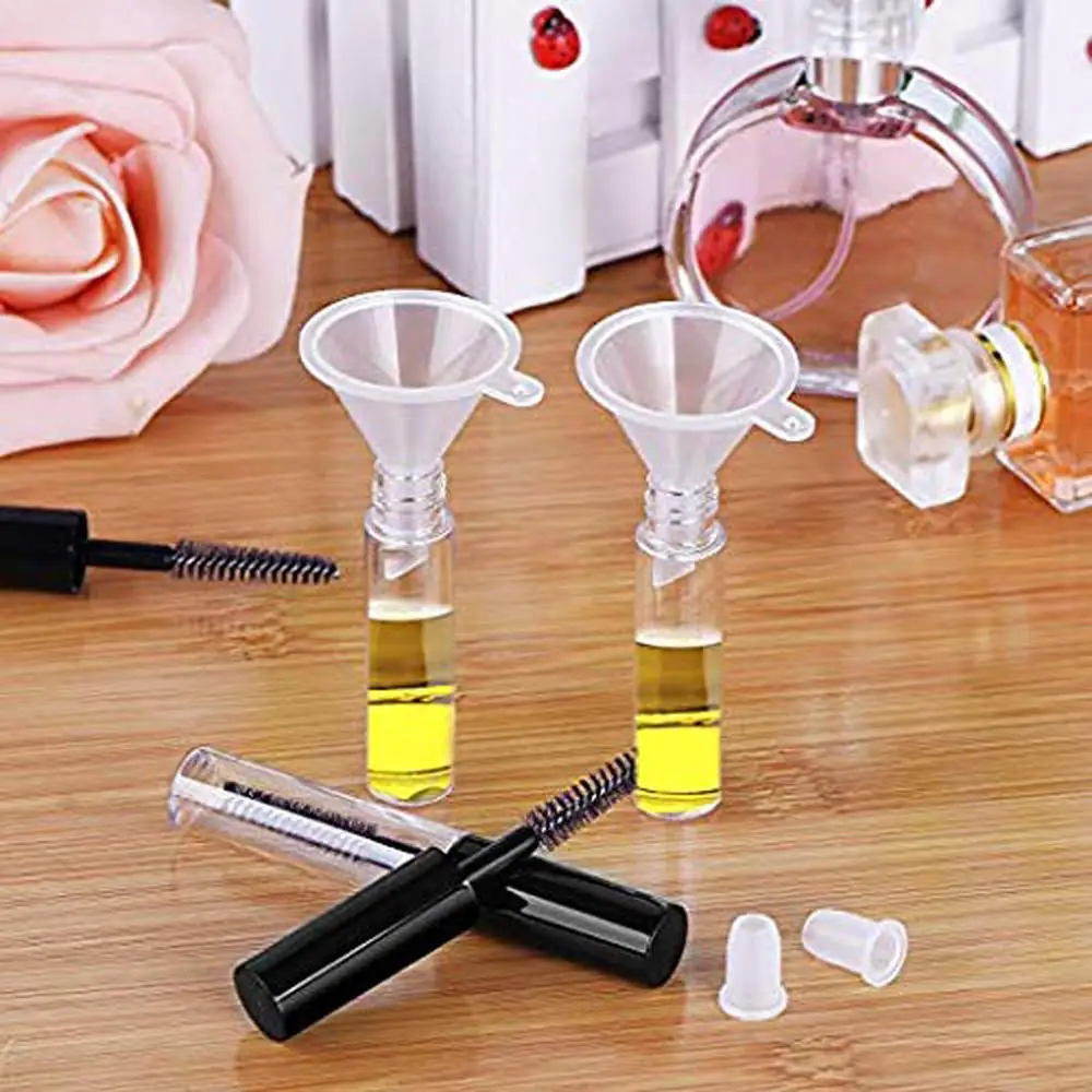 3PCS/Set 10ml Cosmetic Mascara Tube Empty Lip Gloss Eyelash Cream Vial Liquid Refillable Bottle Funnel DIY Makeup Container refillable bottle refillable cosmetic bottle cosmetic bottle makeup empty bottle