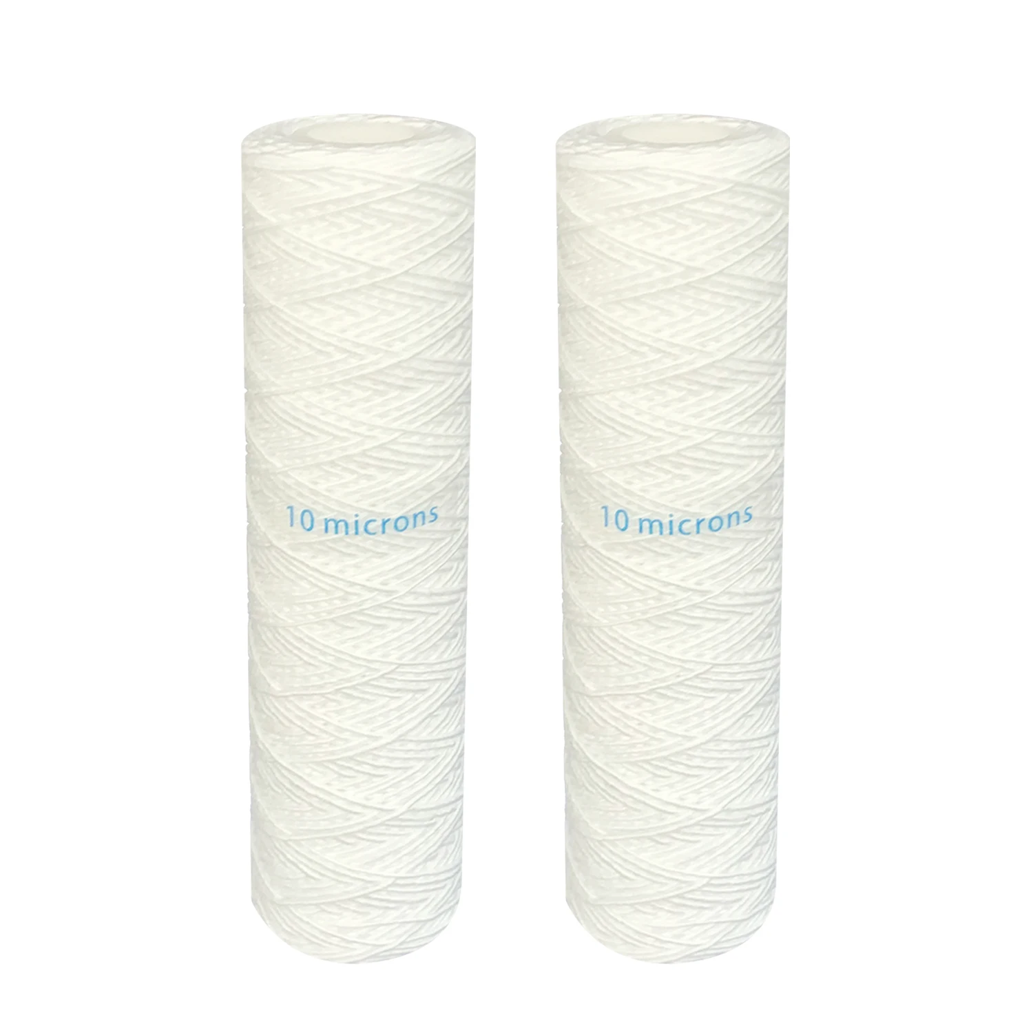 10 Microns String Wound Water Filter Universal Whole House Replacement Cartridge Sediment Filters 10&quotx2.5" - 2 Pack | Бытовая