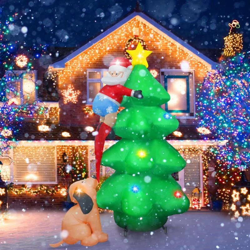 Us Largest Christmas Tree 2022 1.8M Christmas Tree Inflatable Christmas Decorations Puppy Bites Santa  Claus Climbing Tree New Year 2022 With Us/Euuk/Au Plug|Trees| - Aliexpress