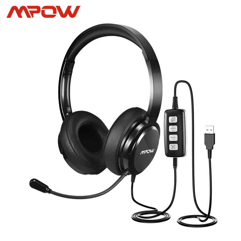 Mpow Hc2 Wired Headphones With Mic For 