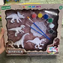 Обучающая игрушка 3D Динозавр граффити Юрского периода DIY цветной рисунок раскраска винил Оверлорд Дракон загружен подарочная коробка