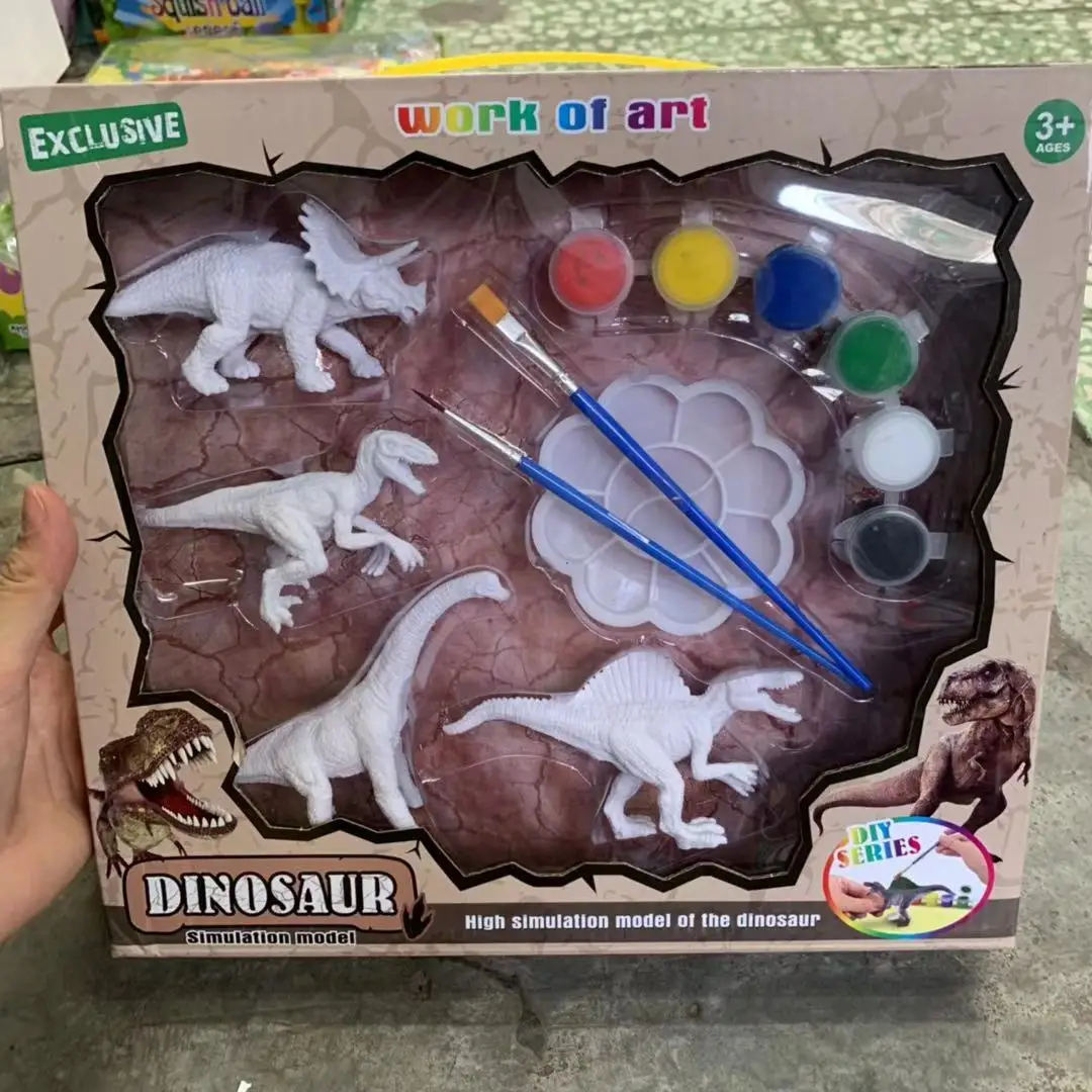 

Educational Toy 3D Dinosaur Graffiti Jurassic DIY Coloured Drawing Coloring Vinyl Overlord Dragon Loaded Gift Box